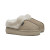 CLOUDY FLATFORM FUR MULES - SAND
